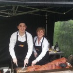 Lois & Ollie with Roast Hog in Newton Aycliffe July 14